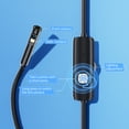 thumbnail image 4 of TFixol Caméra Endoscope à Double Objectif pour iPhone/iPad/Android, Caméra d'Inspection Étanche 1920P HD IP68 avec Câble Rigide de 16,5 Pieds/5m, Lumières LED Réglables 8+1, Noir AN112, 4 of 6