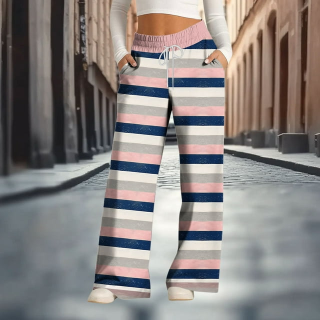 Roncen Women Cotton Lounge Pants Comfy Pajama Bottoms With Pockets&Drawstring