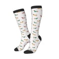 thumbnail image 2 of Balery Dachshund Dog Puppy Printed Novelty Socks Men's Women's Crew Socks Sports Socks Knee High Socks Cotton Socks Quirky and Cool Socks, 2 of 9