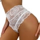 thumbnail image 5 of Ropa interior sexy de cintura media para mujer Calzoncillos de mujer con cinturón cruzado y lazo de encaje Fridja  nalpqowj44656, 5 of 6