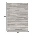 thumbnail image 5 of 7â€™ x 9â€™ Gray Abstract Striped Indoor Outdoor Area Rug, 5 of 5