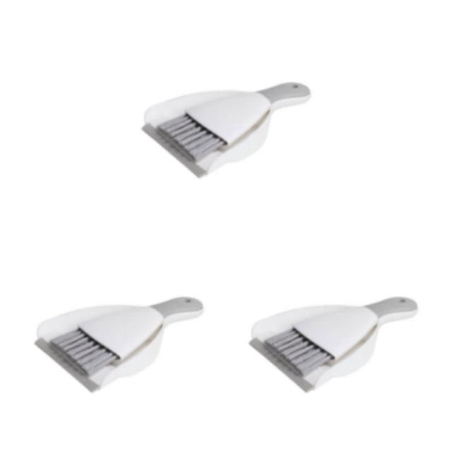 Inteprter Limpieza ecológica de barredora y recogedor Hecho sostenible Escoba pequeña y recogedor Cepillo de barrido gris blanco 75 × 44,5 × Type1 NO1