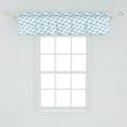 thumbnail image 2 of Ambesonne Cartoon Valance Pack of 2, Smiling Rain Cloud, 54"X12", Sky Blue Purple, 2 of 2
