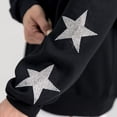 thumbnail image 4 of Women's Gameday Couture  Black Arkansas Razorbacks Pure Victory Relaxed Rhinestone Pullover Sweatshirt, 4 of 4