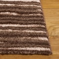 thumbnail image 3 of SAFAVIEH Seattle Pavel Abstract Shag Area Rug, Brown/Ivory, 8' x 10', 3 of 10