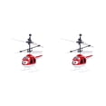 thumbnail image 3 of Tholdsy Juguete de helicóptero de evitación de obstáculos de dibujos animados con luz Interior Exterior ABS Plástico Infrarrojo Avión de Rojo 2piezas, 3 of 6