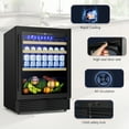 thumbnail image 2 of Tittla 24 Inch Wine and Beverage Refrigerator, 4.9 Cu.Ft. Under Counter Build-in Beer Soda Chiller With Glass Door, 2 of 9