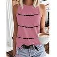 thumbnail image 2 of Sngxgn Womens Tank Tops V Neck Camisole Spaghetti Strap Top Summer Basic Blouse(Pink,XXXXL), 2 of 5
