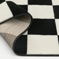 thumbnail image 6 of Mainstays 36"x56" Black and White Check Indoor Area Rug, 6 of 8
