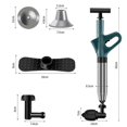 thumbnail image 2 of Household Clogged Pipe Toilet Unclogger High Pressure Stable Drain Clog Remover for Toilets Bathtubs, 2 of 5
