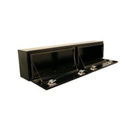 BETTER BUILT 64210123 TOP MOUNT, BLACK STEEL TRUCK TOOL BOX 96INLX12INWX16INH DOUBLE DOOR