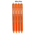 thumbnail image 1 of 0.7mm Magic Erasable Pen Press Gel Pen Set 8 Colors Erasable Refill Rod Gel Ink Stationery Retractable Pens Washable Handle Rod Orange-4pen, 1 of 6