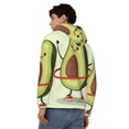 thumbnail image 4 of Naloa Avocado1 Men’s Hoodies, Zip up Hoodie, Sweatshirts,Hoodies for Men Sizes S-3XL-X-Large, 4 of 5