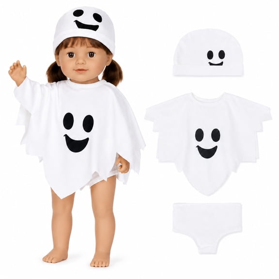KuKeDi Doll Clothes for 16-18 Inch Dolls, Cute Dress-Up Outfit Set, Doll Clothing Accessories