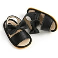 thumbnail image 3 of Baby Girl Sandals Summer Crib Shoes Bowknot Soft Sole Infant Girls Princess Dress Flats First Walker Shoes, 3 of 5