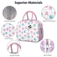 thumbnail image 4 of Lunch Bag Lunch Box for Women Reusable Insulated Lunch Bags,Water-Resistant Pink and Purple Seashells Cooler Lunch Tote Bag, Large Capacity for Work Travel Picnic, 4 of 6