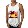 thumbnail image 2 of Titcea Mens Tank Top Round Neck Sleeveless Hawaiian Beach Graphic T Shirts Workout Running Summer Casual Tank Tops, 2 of 5