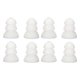 thumbnail image 1 of 8pcs Hearing Aid Ear Tips 3 Layer Soft Silicone Replacement BTE ITE Pocket Hearing Aids Earplug DomesWhite, 1 of 4