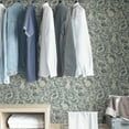 thumbnail image 5 of NuWallpaper Blue Terrene Vinyl Peel And Stick Wallpaper, 216-in by 20.5-in, 30.75 sq. ft., 5 of 6