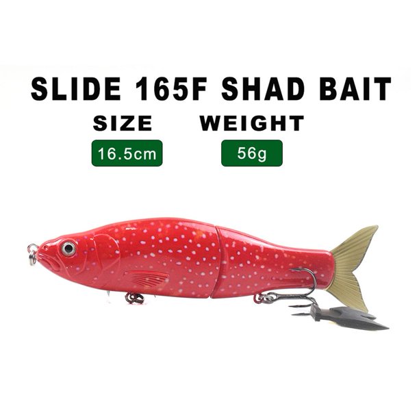 Herramientas de engranajes de señuelos artificiales de 16,5 cm, aparejos de pesca con cebo Wobbler de 62g (estilo E) Likrtyny Para estrenar