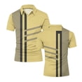 thumbnail image 5 of LIaqionyy Mens Striped Golf Shirt Business Sports Short Sleeve Collared Casual Lightweight Summer Tops Clothes S-5XL, 5 of 6