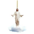 thumbnail image 2 of EWASWON Jesus Christmas Ornament - Retro Style Holiday Decor, Hanging for Christmas Tree, Car Rearview Mirror, Window - Perfect Christmas Gift, 2 of 5