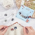 thumbnail image 6 of 12 Pcs Cat Stitch Markers, 6 Styles Alloy Enamel Cat Crochet Stitch Marker Charms Removable Locking Stitch Marker for Knitting Weaving Sewing Accessories Quilting Handmade Jewelry, 6 of 6