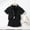 Black, variant on Kids 2 Piece Outfit Short Sleeve Solid Color Button Top with Shorts