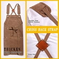 thumbnail image 4 of Tool Apron for Men Women with Adjustable Crosses Back and Multiple Tool Pockets for Mechanic Woodworker Carpenter, 4 of 14