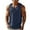 Navy, variant on WTOBBY Men's Cotton Linen Blend Vest Henley Collar Casual Sleeveless Waistcoat With Comfortable Design Lightweight Quick-Drying For Summer Beach Relaxation Outdoor Activities,White XL
