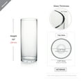 thumbnail image 3 of WGV Clear Cylinder Glass Vase, 4" W x 10" H, Floral Container, Glass Candle Holder Centerpiece for Home Accent Decor, 1 Piece, 3 of 9