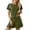 Green, variant on ibiyuan Jogger Sets For Women 2 Piece Women's Summer Two Piece Shorts Set Casual Short Sleeve Athletic Wear Comfort Stretch Fabric Outfit