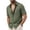 Army Green, variant on Mens Button Down Shirts Collared Shirt with Pocket Summer Casual Short Sleeve Fashion Khaki Button Down Shirts for Men Size L