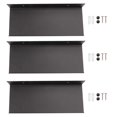thumbnail image 1 of 3X Metal Wall Shelves, Black Floating Shelves,Bathroom Racks, Wall Display Shelves,Wall Mounted Kitchen Spice Racks 30cm, 1 of 9