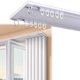 thumbnail image 1 of Riel de cortinas doble invisible ultrafino de aluminio para techo sistema deslizante silencioso divisor de habitación blanco 150 cm, 1 of 7