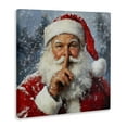 thumbnail image 4 of Secret Santa Shh Canvas Wall Art, design by Petal Prints Design, 4 of 8