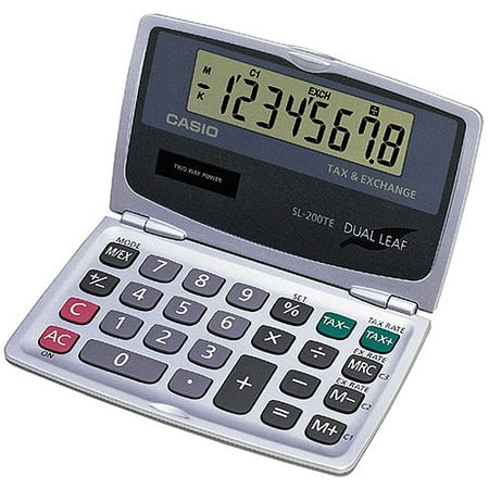 calculator casio folding sl digit percentage discount pocket display currency exchange philosophy rate simple amazon calculators
