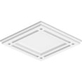 thumbnail image 2 of 14"W x 9 3/8"H x 4 3/4"C x 1"P Diamond Architectural Grade PVC Contemporary Ceiling Medallion, 2 of 11