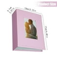 thumbnail image 3 of Safeglitz Portable Photo Album（Picture Book for Memories）, with Front Window Cover, for Travel/Wedding Memories Organizer, 4X6 Size, Small Style,Insert Photo Album Light Pink, 3 of 3