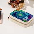 thumbnail image 7 of tie dye Portable Velvet Earring Organizer with Removable Compartment, Necklace Holder, Jewelry Organizer, and Decorative Gift Box, 7 of 7