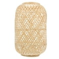thumbnail image 1 of 1Pc Bamboo Woven Lampshade Rustic Ceiling Light Cover Natural Light Shell Khaki, 1 of 1