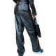 thumbnail image 4 of Lucakuins Pantalones de cuero para mujer, pantalones casuales rectos sueltos con bolsillos laterales de cintura alta Lucakuins  S-XL, 4 of 5