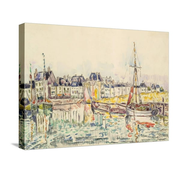 Art.com Le Croisic II Stretched Canvas Print Wall Art by Paul Signac, 24" x 18"