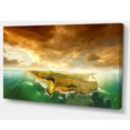 thumbnail image 2 of Great Ocean Road Australia Green - Modern Seascape Canvas Artwork, 2 of 3