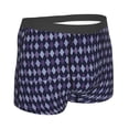 thumbnail image 3 of Naloa Purple and Blue Squares Print Mens Underwear - Boxers for Men, Classic Briefs for Men, 3 of 9
