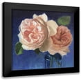 thumbnail image 1 of Strube, Ling 20x20 Black Modern Framed Museum Art Print Titled - Pink Roses, 1 of 5