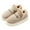 Khaki, variant on Daznico Unisex Winter Slippers - Plush Closed-Back House Shoes with Non- Sole, Warm Indoor Comfort,Color:Khaki,Size:8.5