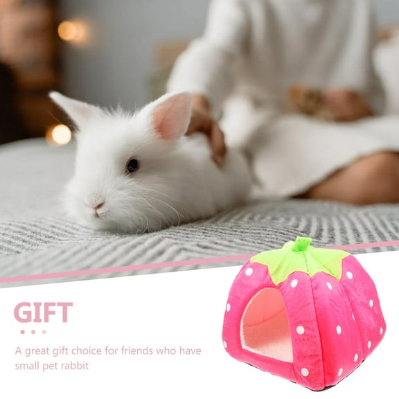 LULULION Pet Nest For Hamster Felt Hamster House Pink Fabric 1Pcs