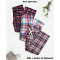 thumbnail image 5 of Active Club Cotton-Blend Flannel Pajama Pants for Women, Flannel Plaid PJ Pants for Women for Sleep and Lounge, Womens PJ Bottoms (Red Light Pink, 2X), 5 of 5
