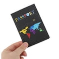 thumbnail image 3 of Unique Bargains 1 Pc Passport Holder Colorful Passport Sleeve Black, 3 of 5